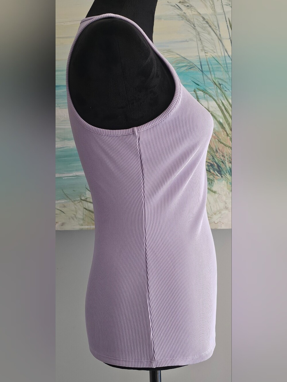 WHBM Forme Ribbed Stretch Tank - Picture 4 of 6